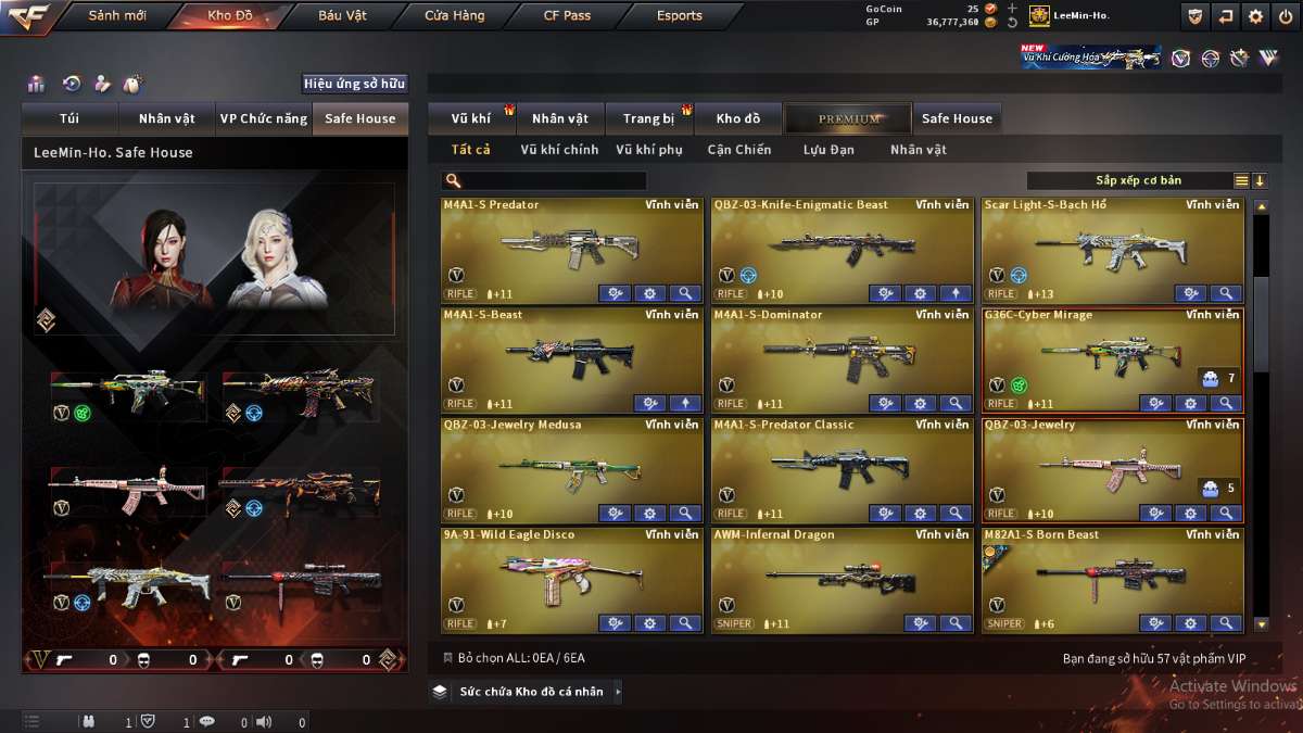 shop acc cf uy tin gia re